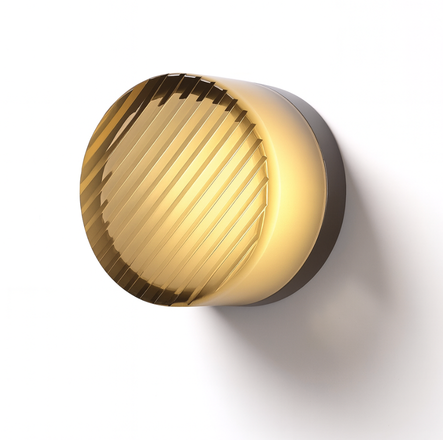 Round Glass LED Wall Sconce Modern Minimalist Hardwired - Image 4