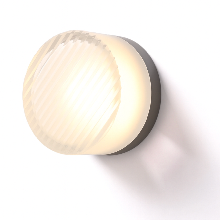 Round Glass LED Wall Sconce Modern Minimalist Hardwired - Image 5