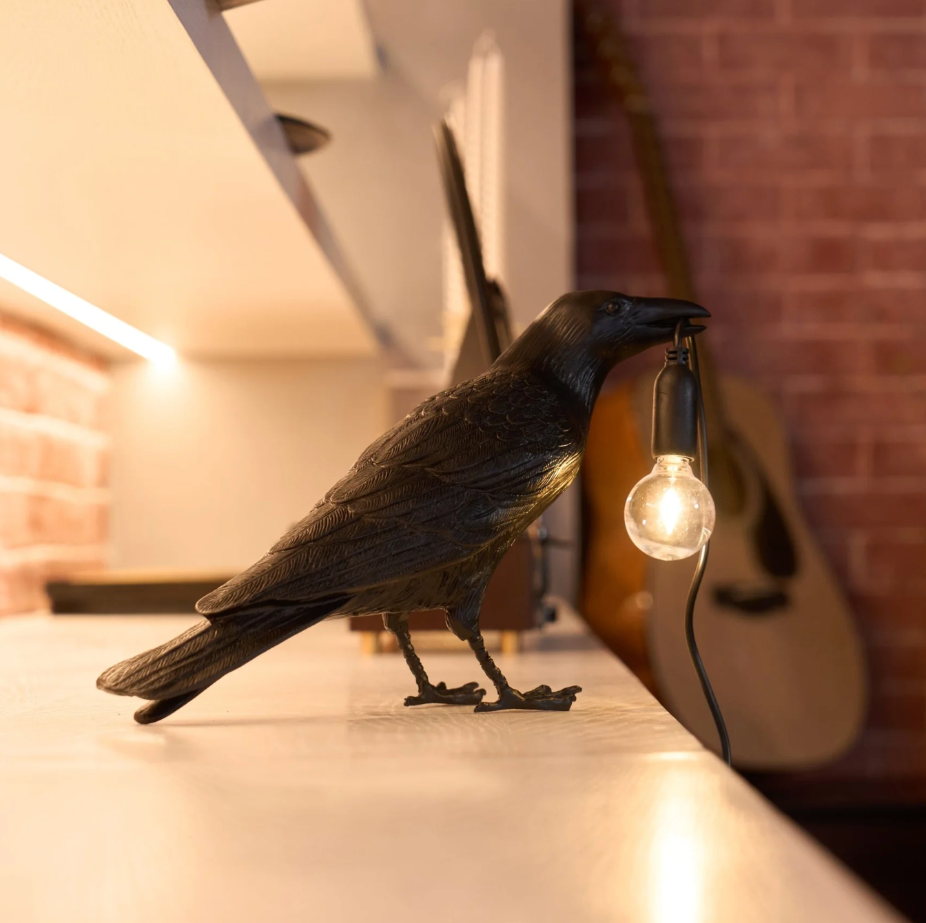 Corvane - Lampe de table oiseau