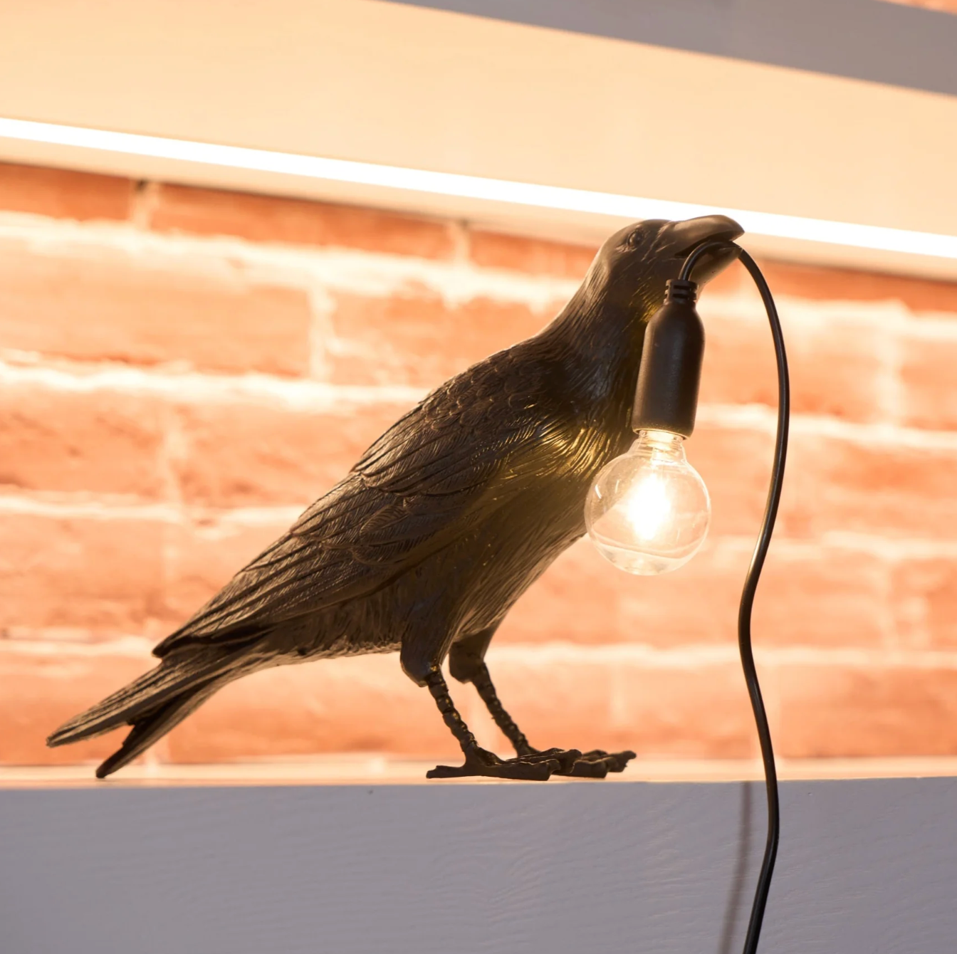 Corvane - Lampe de table oiseau