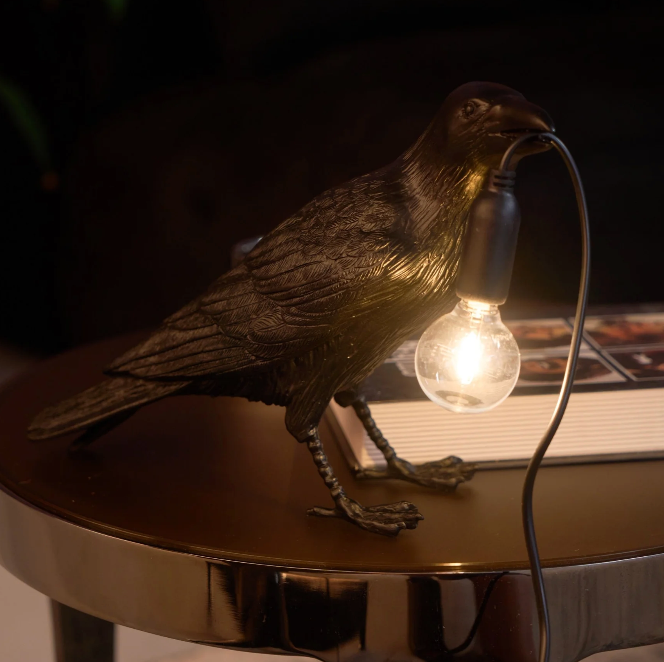 Corvane - Lampe de table oiseau