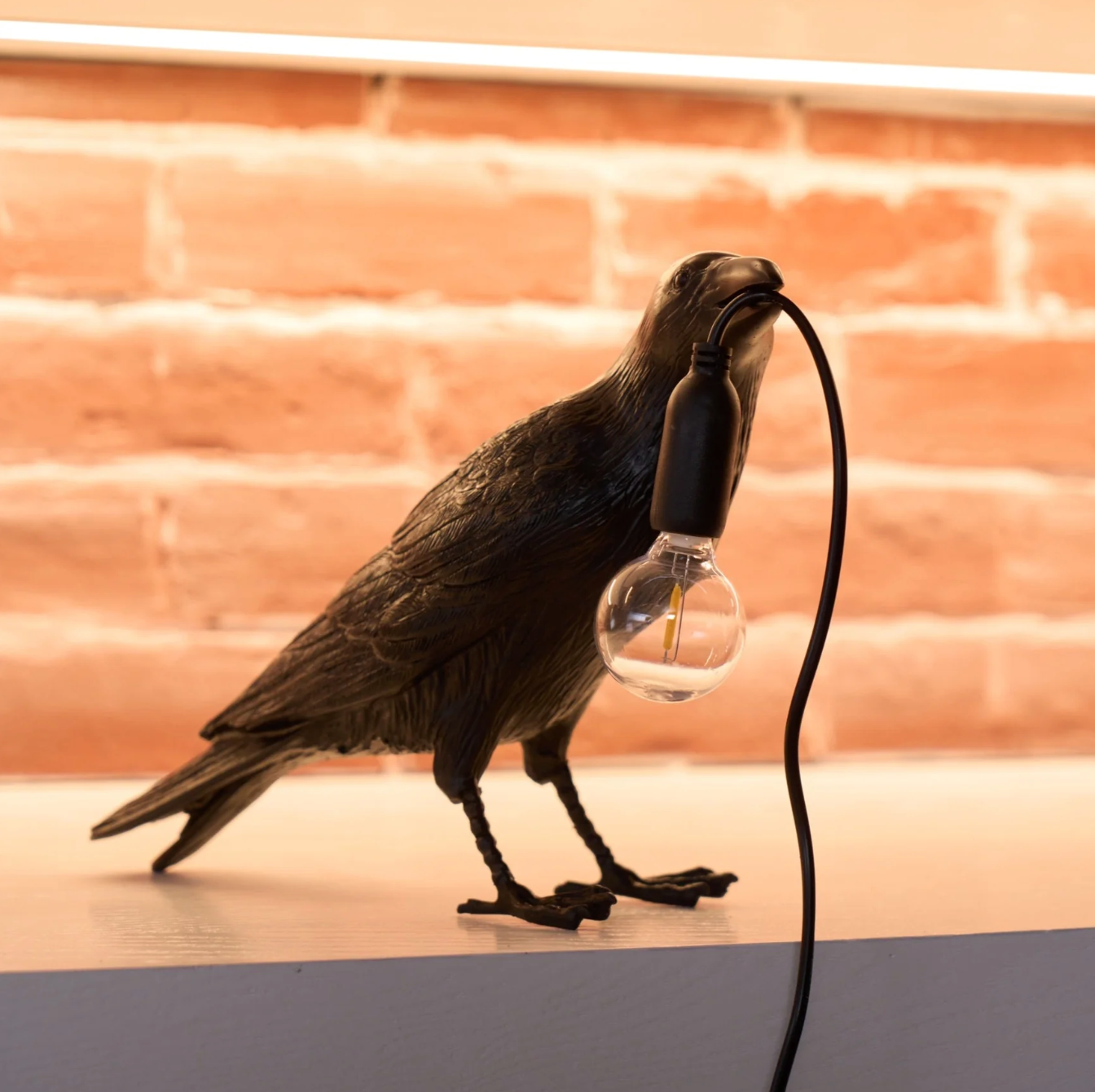 Corvane - Lampe de table oiseau
