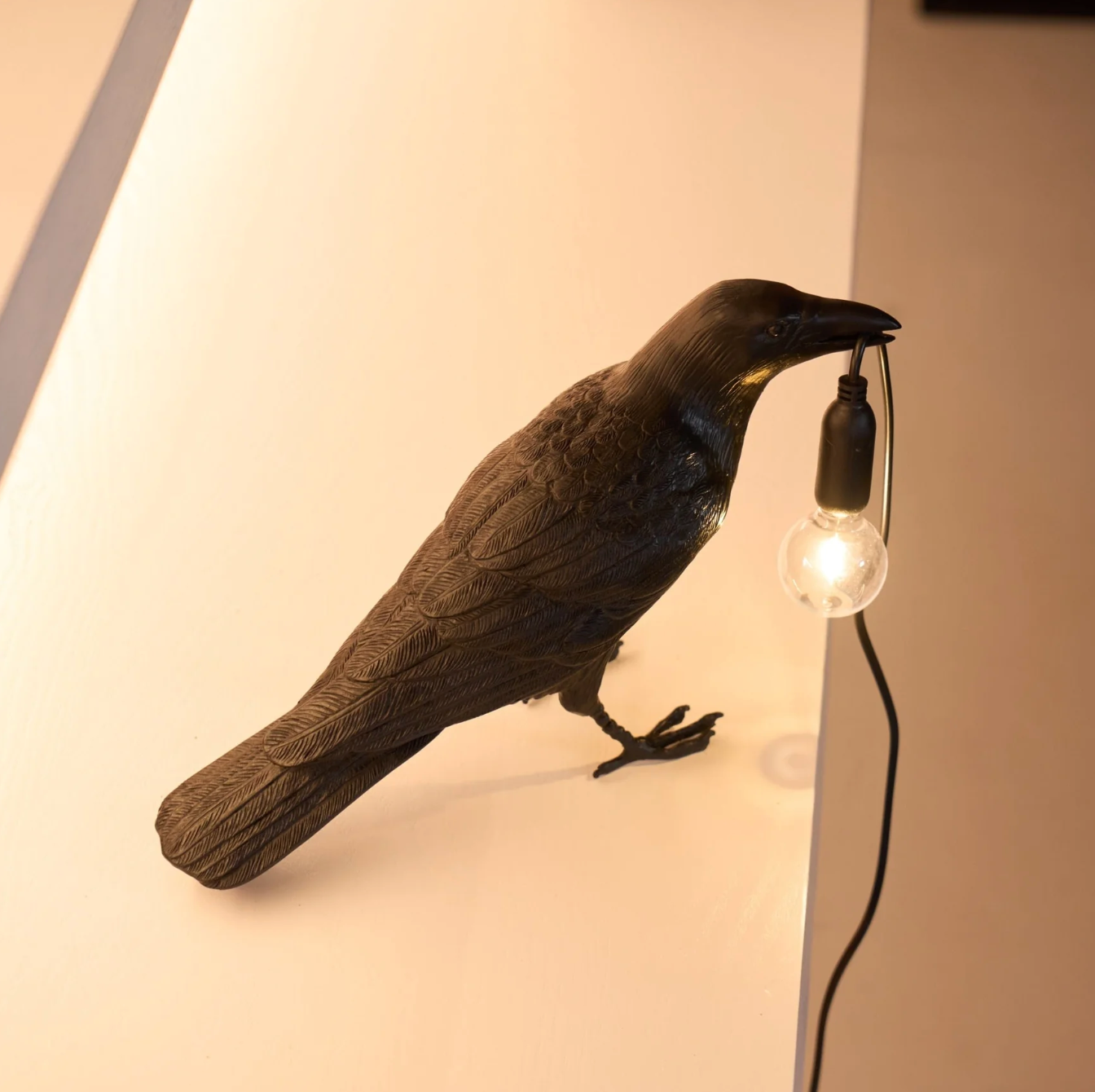 Corvane - Lampe de table oiseau