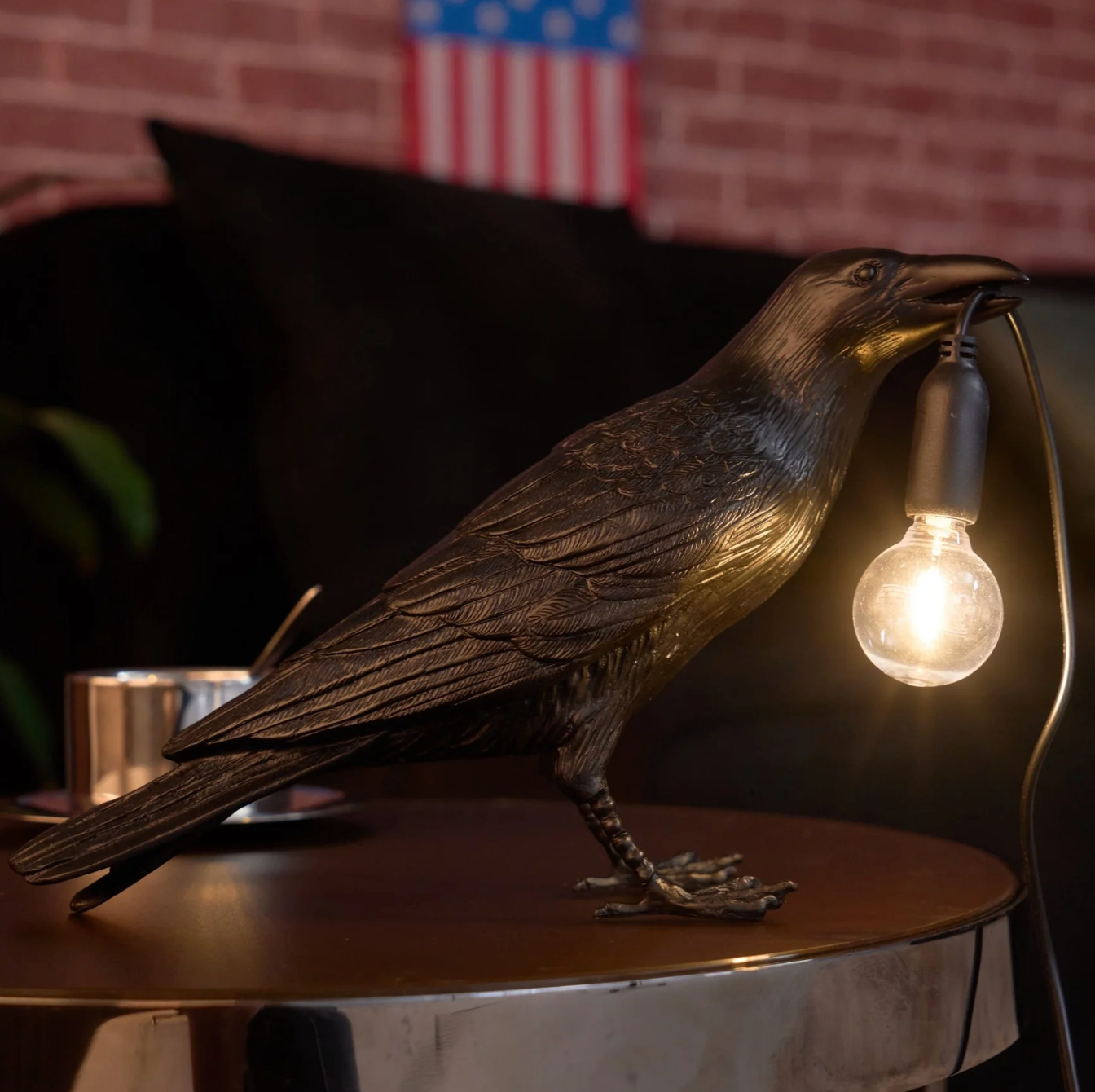 Corvane - Lampe de table oiseau
