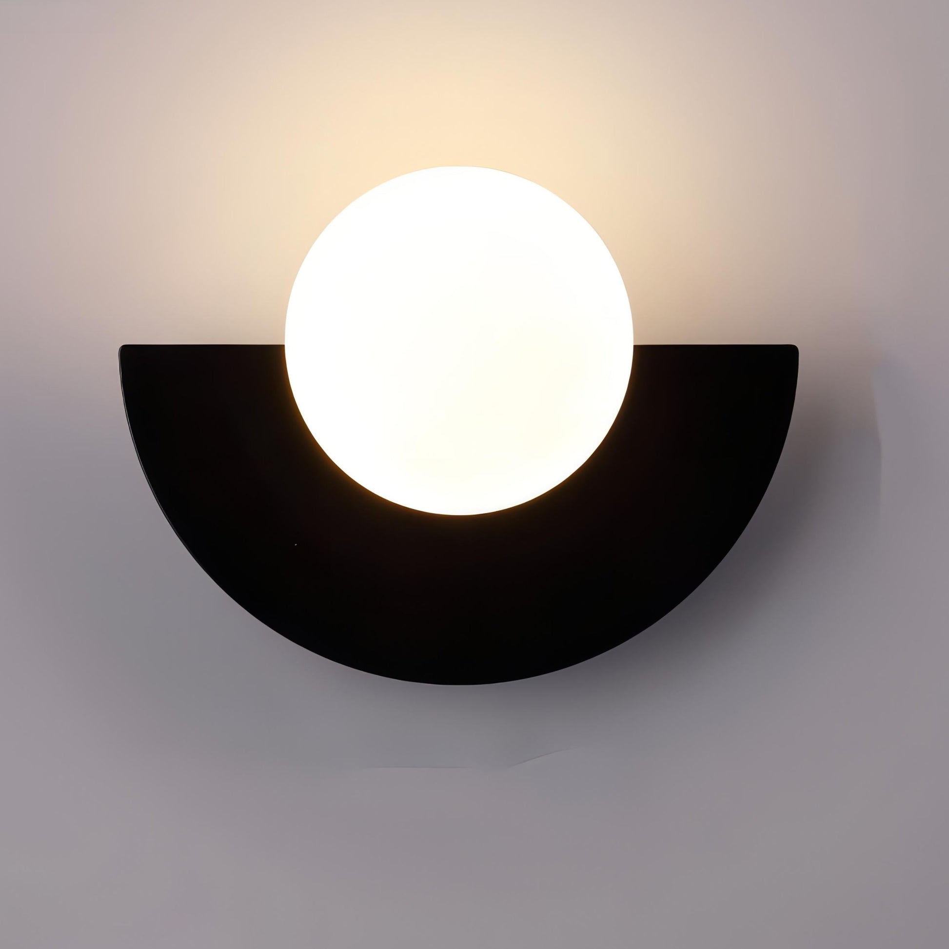 Scandinavian Semicircle LED Wall Sconce Integrated Light - Image 10