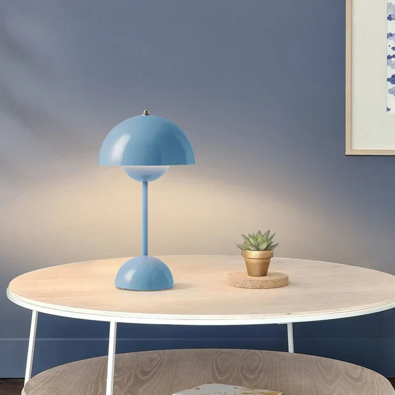 Modern Round Wireless Table Lamp Dimmable Rechargeable LED - Image 11