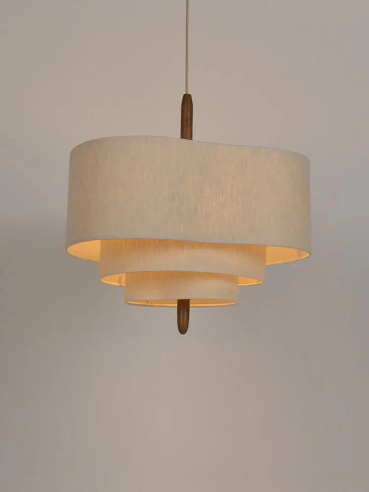 Bralith - Lampada a sospensione in tessuto Wabi Sabi