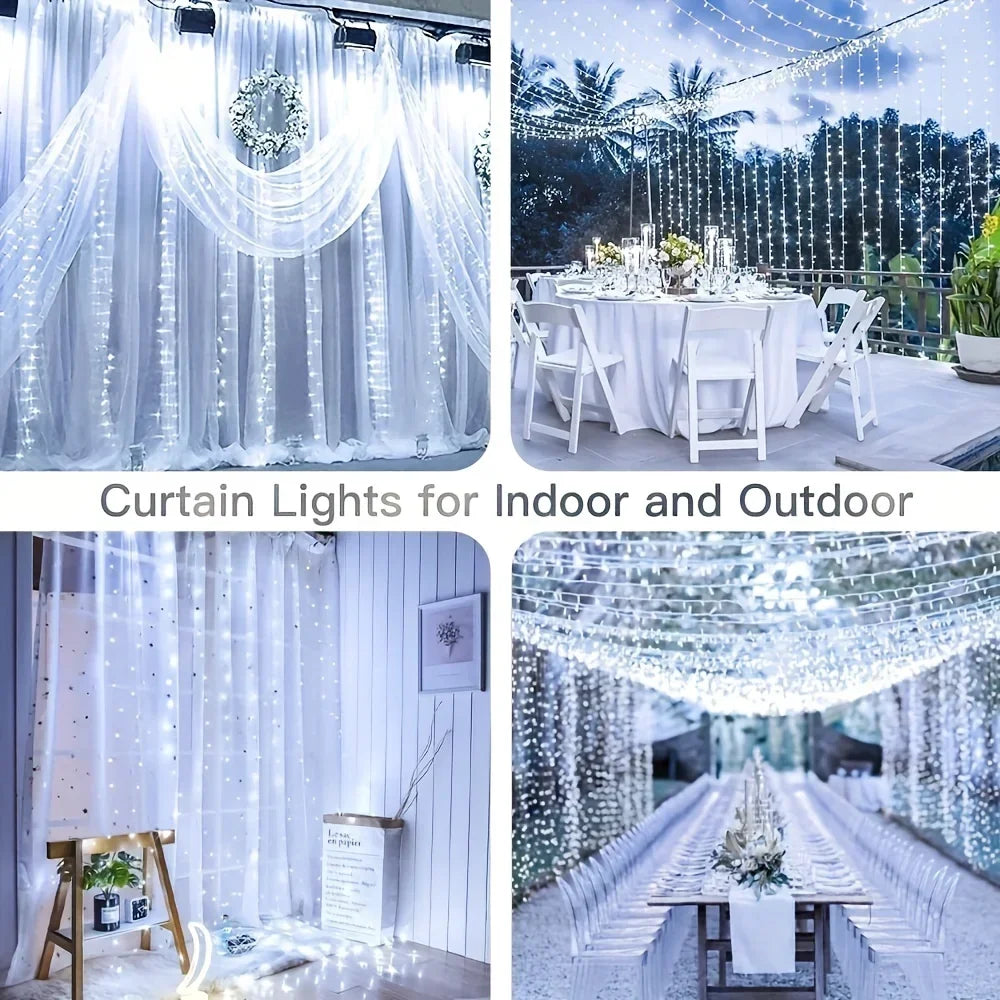 Elysio – Luci a tenda LED USB con telecomando