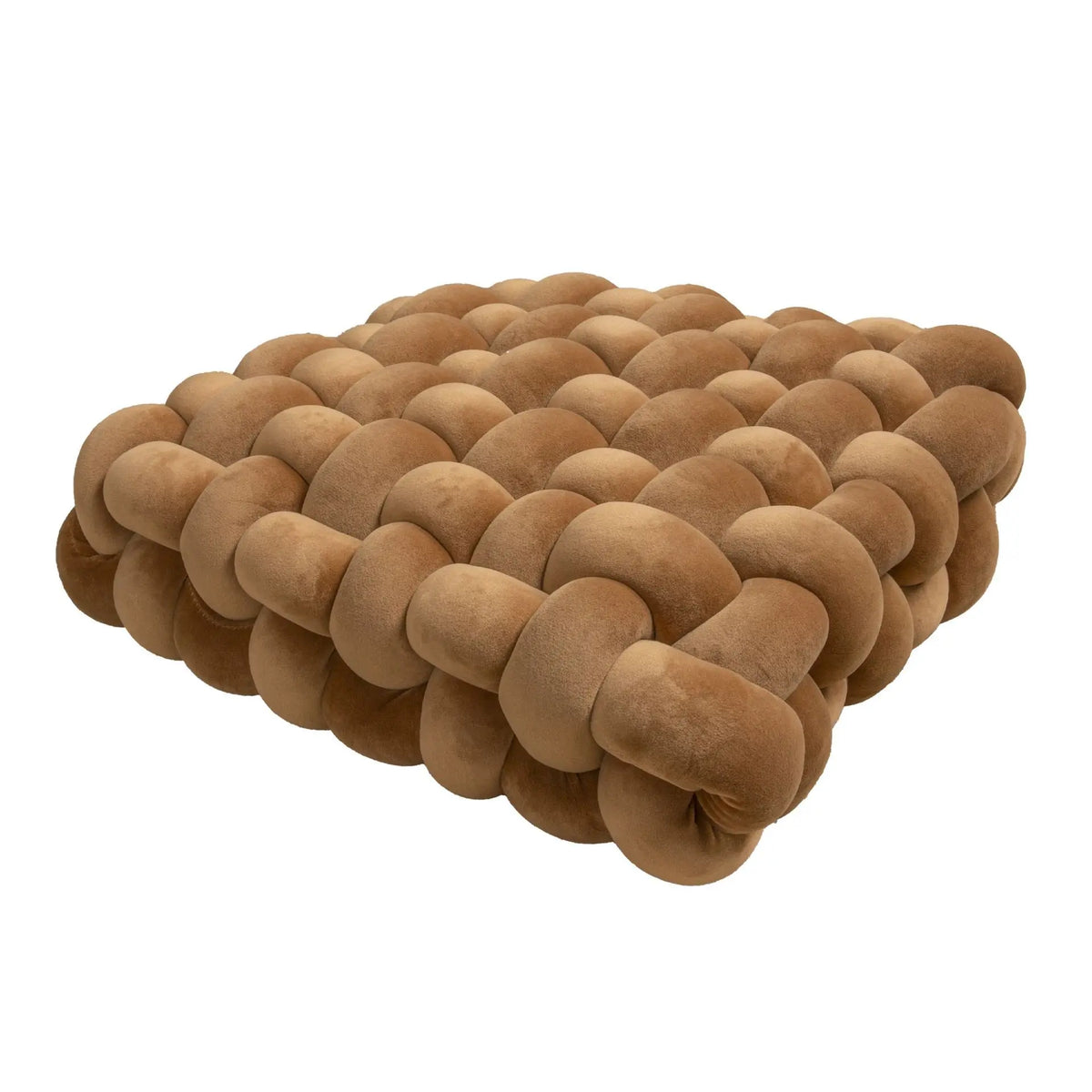 Woven Knot Square Plush Decorative Pillow - Image 8
