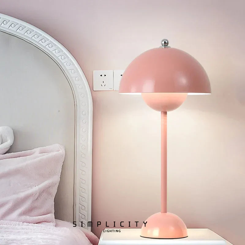 Modern Round Wireless Table Lamp Dimmable Rechargeable LED - Image 8