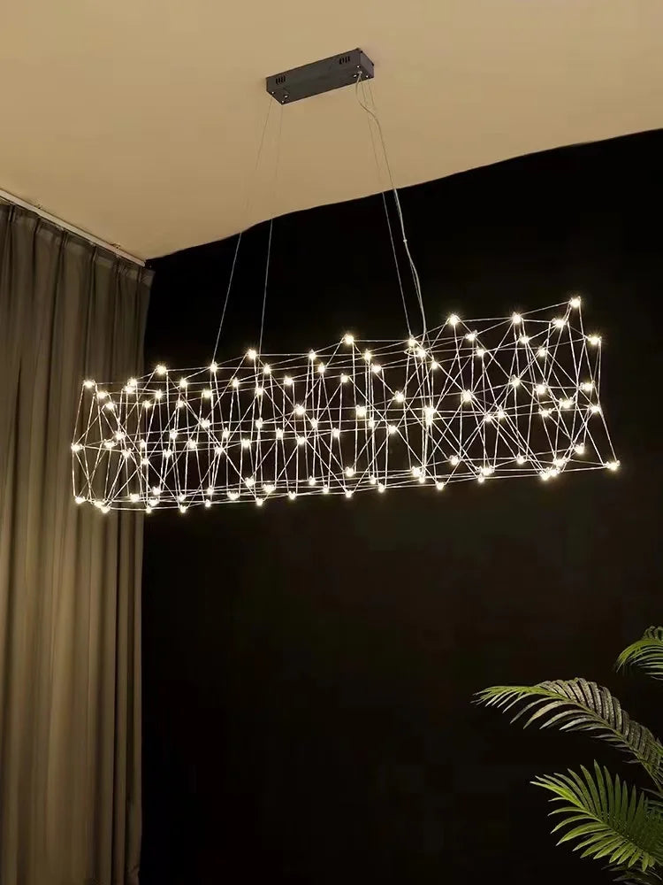 Veloré - Lampadario in acciaio inox