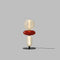 Lampadaire LED avec éléments en verre coloré