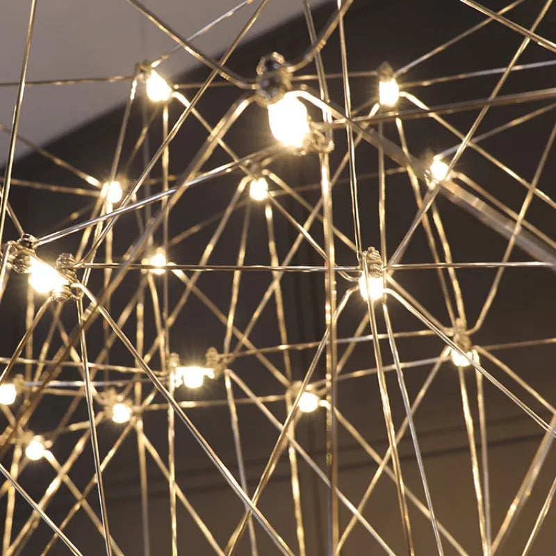 Veloré - Lampadario in acciaio inox