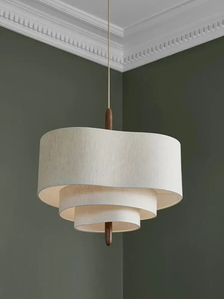 Bralith - Lampada a sospensione in tessuto Wabi Sabi
