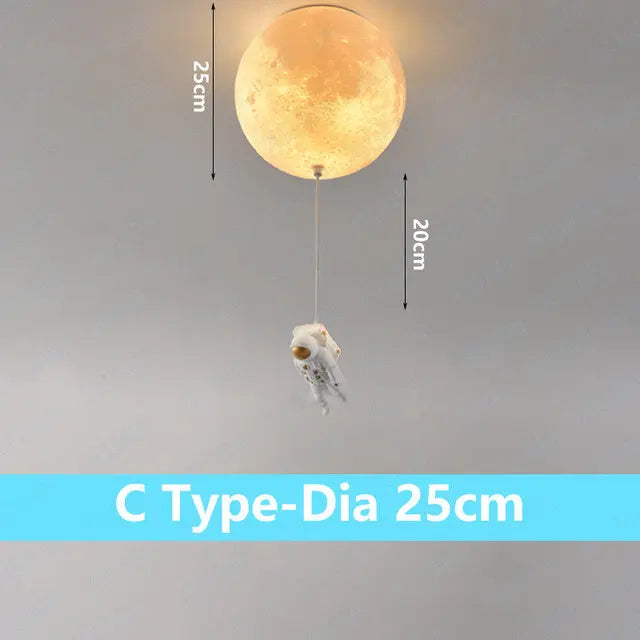Astravelle - Lampada da soffitto a bolle astronauta