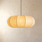 Lámpara colgante de seda Japandi, lámpara de techo minimalista wabi-sabi