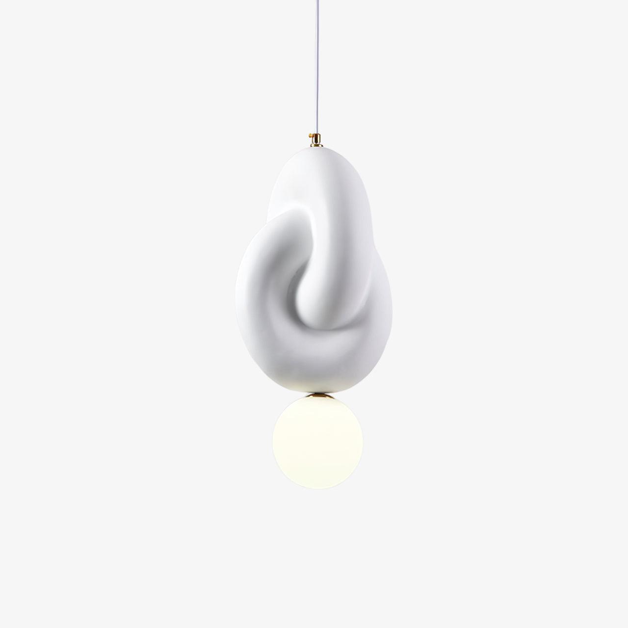 Zelireth - Lampada a sospensione artistica in resina e vetro