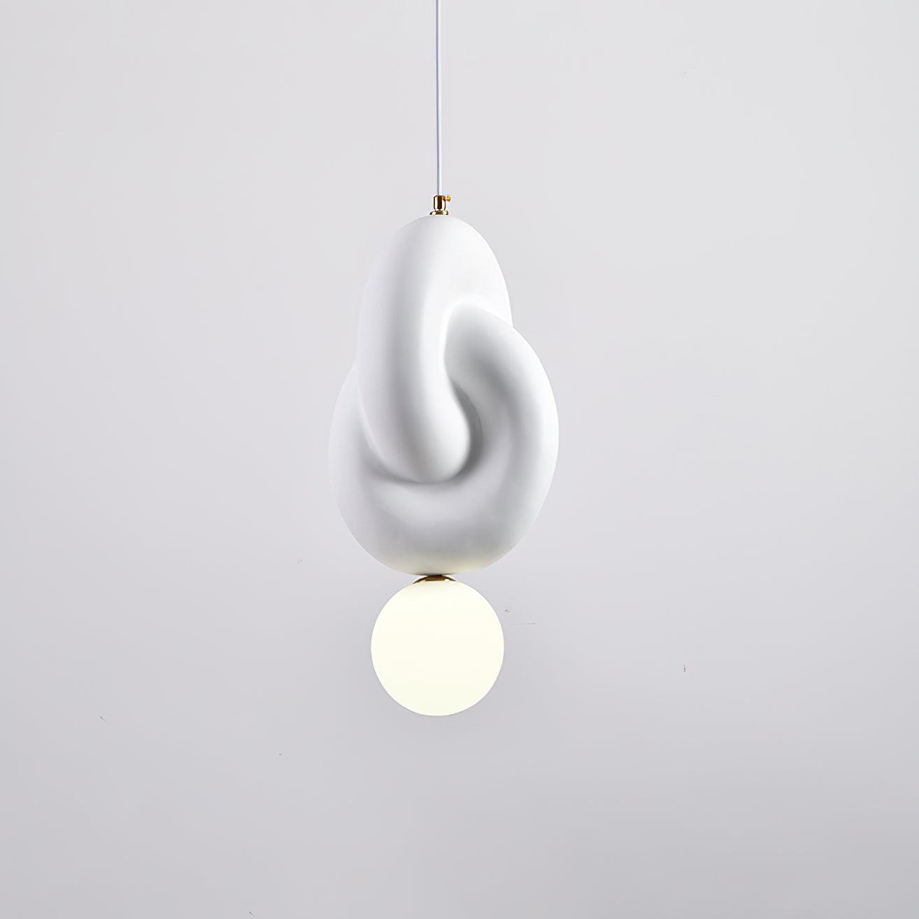 Zelireth - Lampada a sospensione artistica in resina e vetro