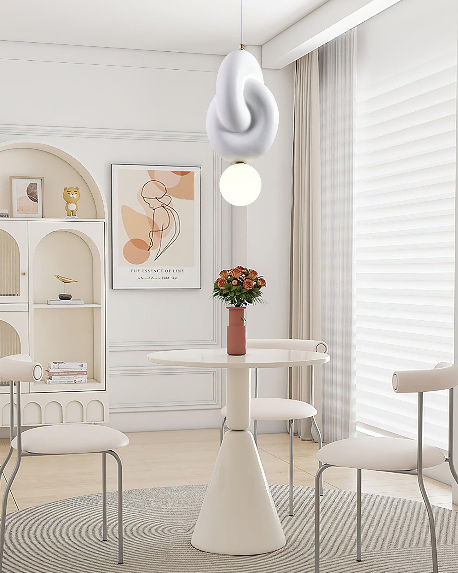Zelireth - Lampada a sospensione artistica in resina e vetro
