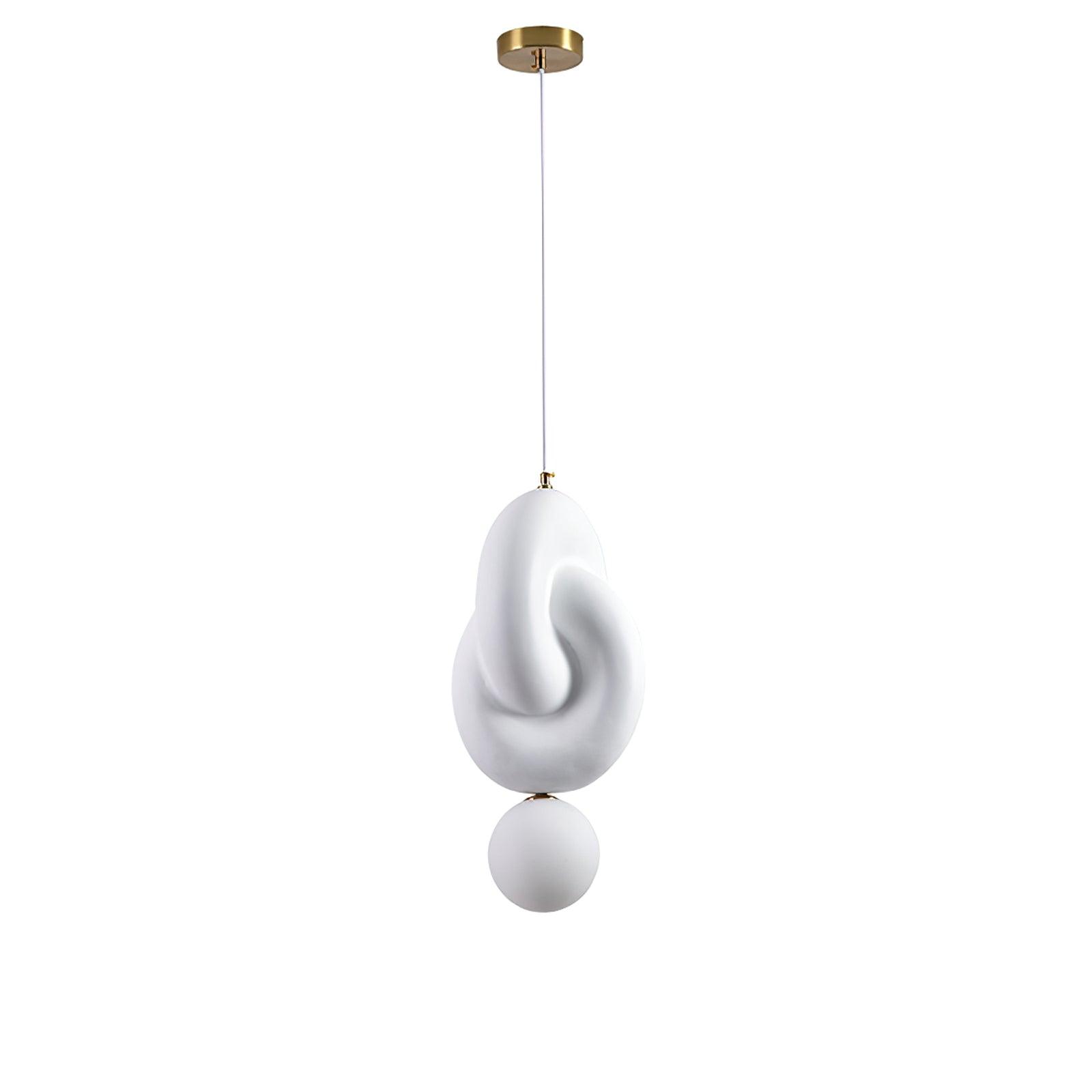 Zelireth - Lampada a sospensione artistica in resina e vetro