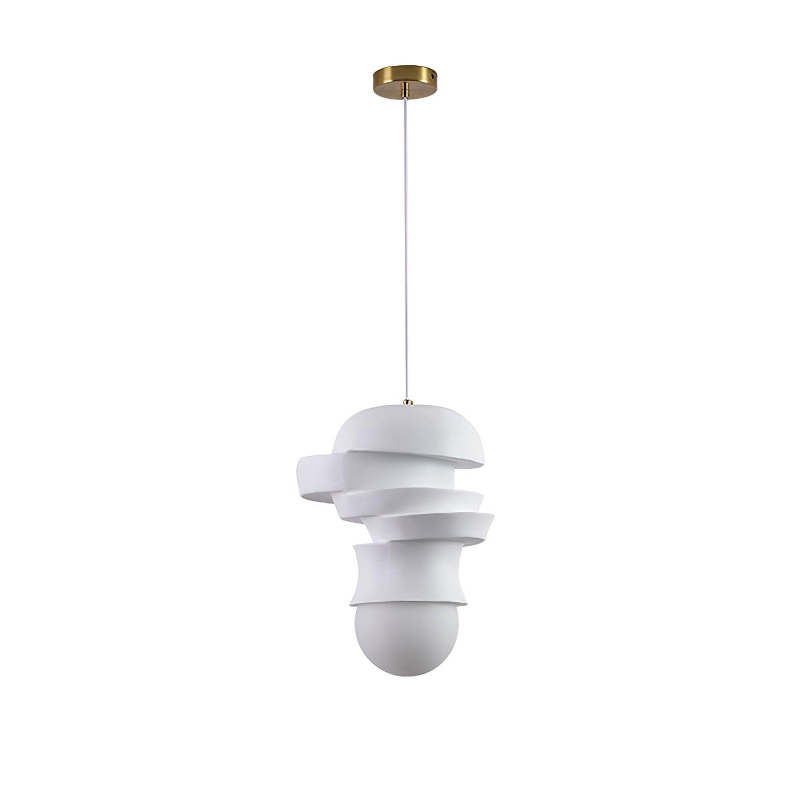 Zelireth - Lampada a sospensione artistica in resina e vetro