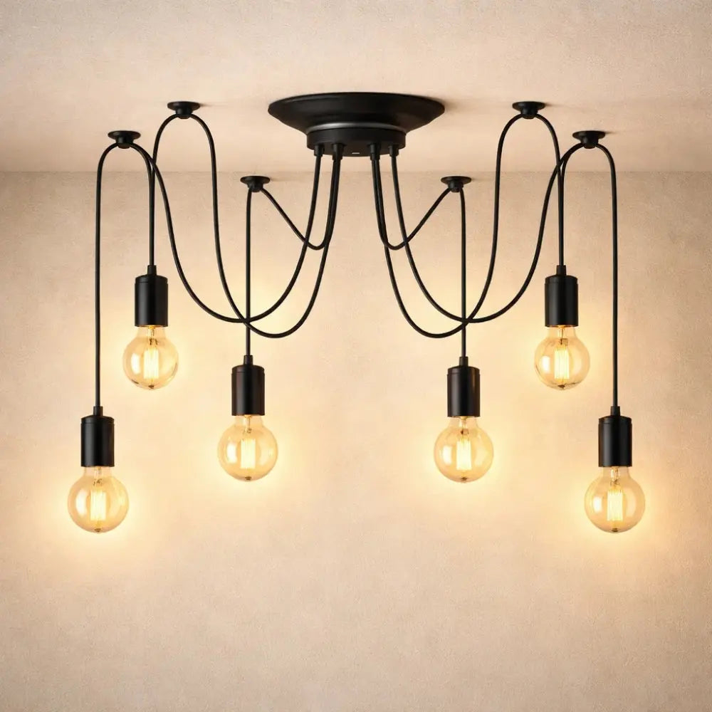 Nocteria – Lámpara colgante LED vintage estilo taller
