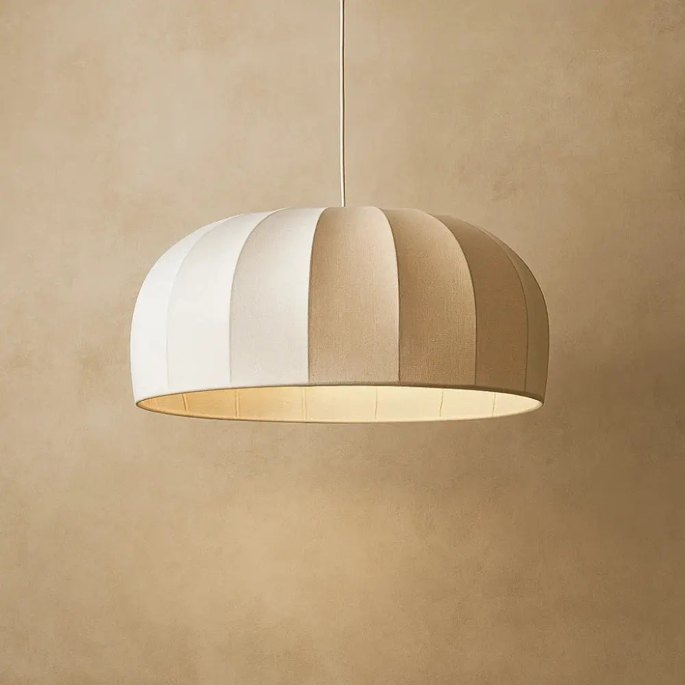 Albeora - Lampada a sospensione bohemien intrecciata bianca