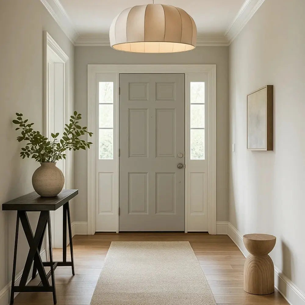 Albeora - Lampada a sospensione bohemien intrecciata bianca