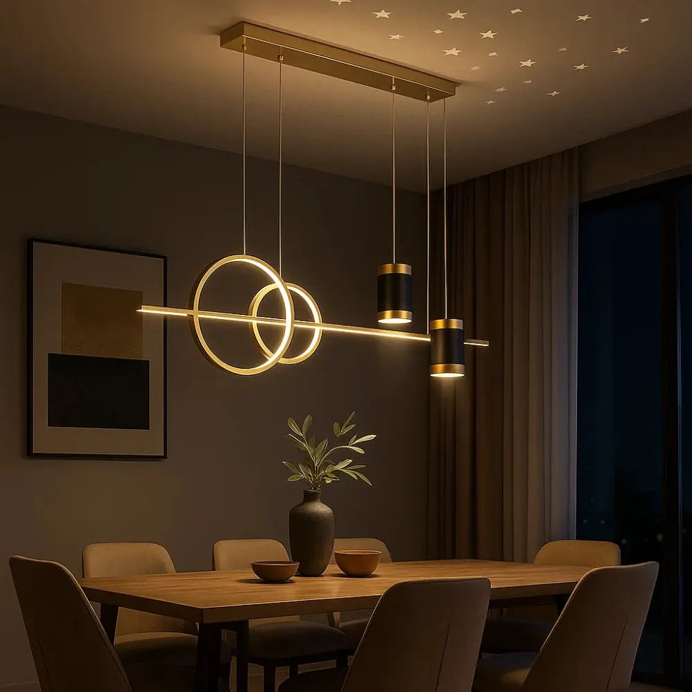 Lumyselle - Lampada a sospensione lineare moderna per sala da pranzo