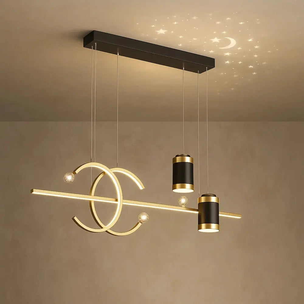 Lumyselle - Lampada a sospensione lineare moderna per sala da pranzo