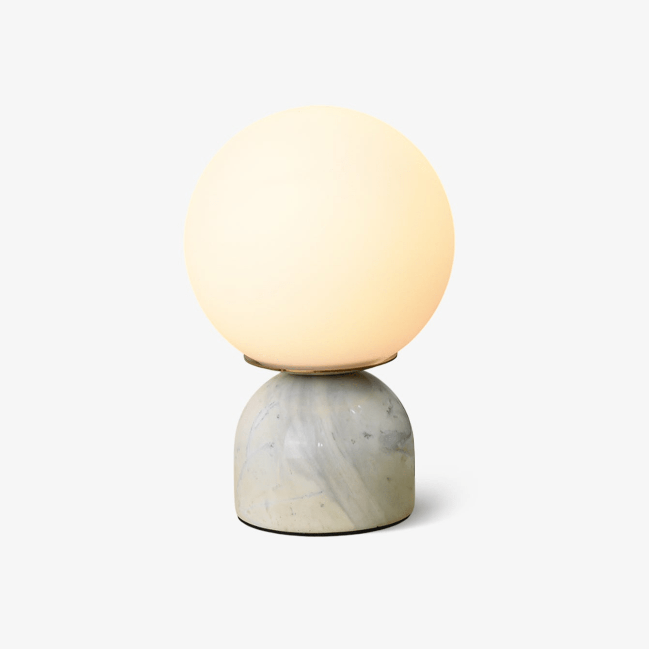 Dirella - Lampe de table sphérique contemporaine en marbre