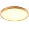 Nevek – Lampada da soffitto LED rotonda ultra piatta in legno