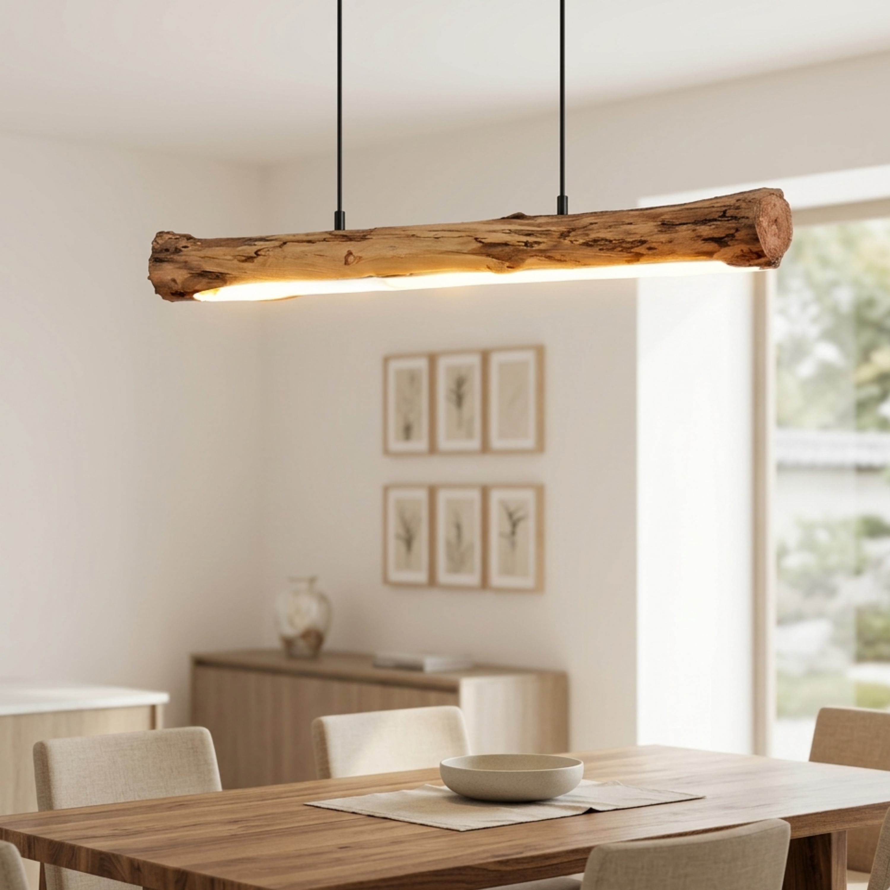 Celmord – Lampada a sospensione in legno dimmerabile