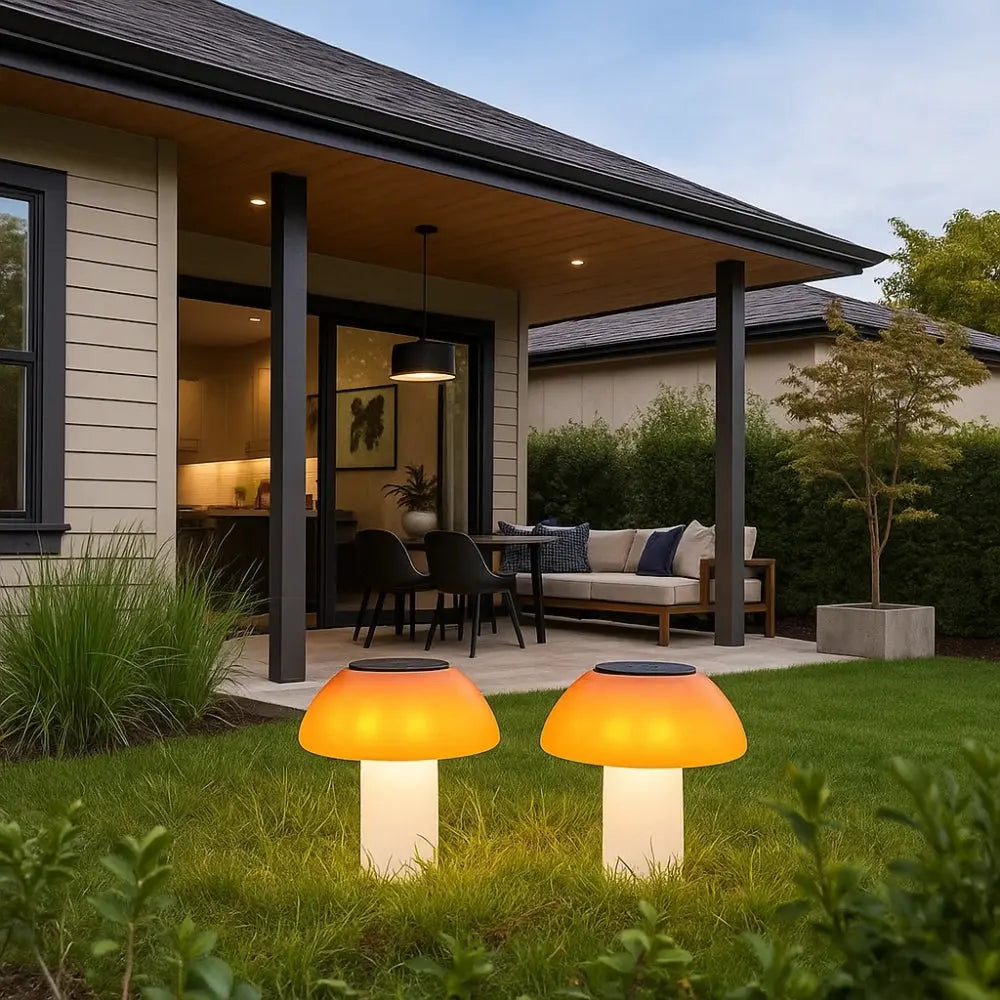 Mycelion – Lampe de jardin solaire champignon