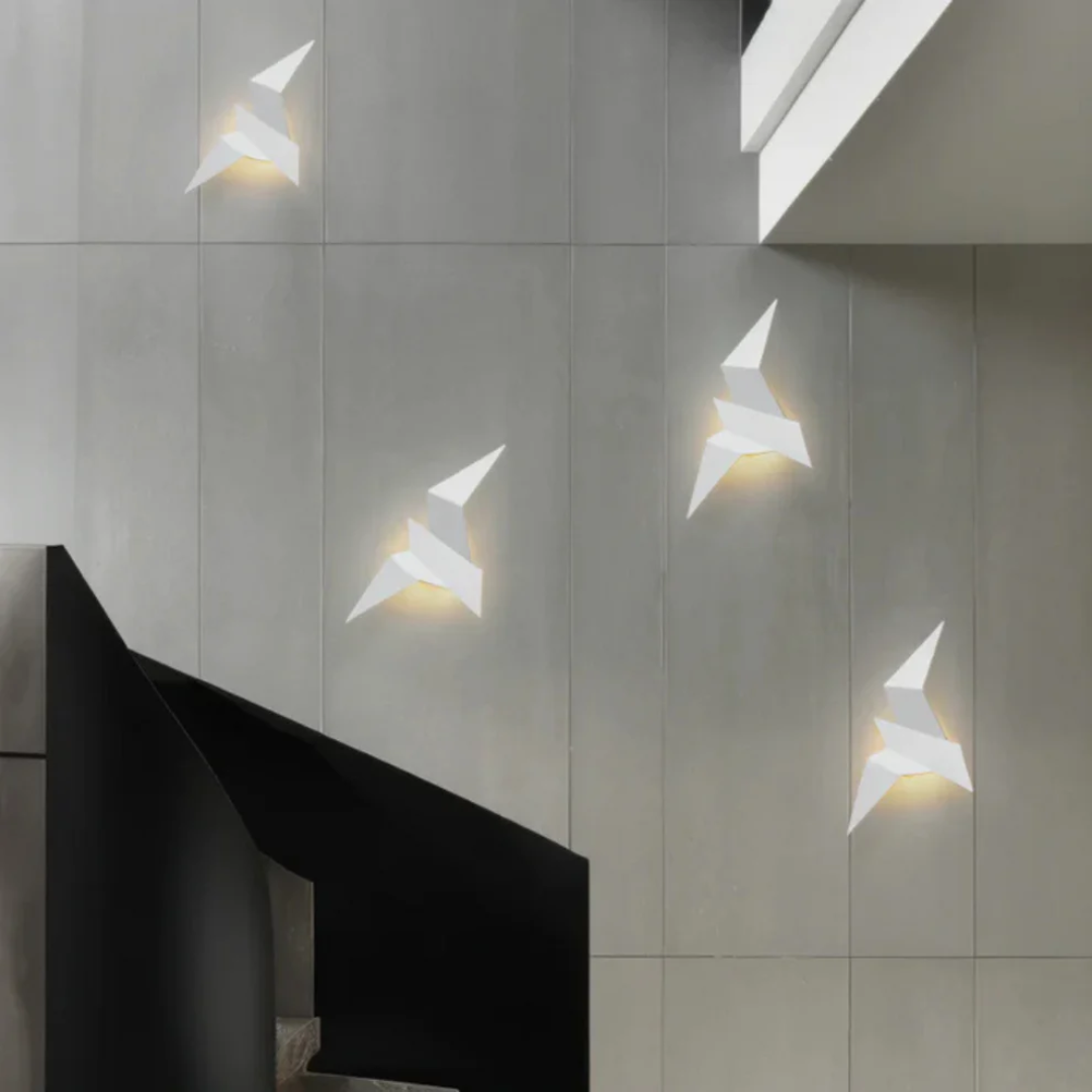 Veluxa - Applique murale LED origami blanc chaud  