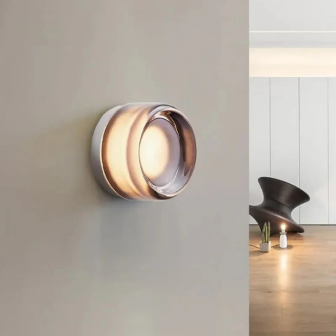 Zyra – Applique murale intérieure en verre LED blanc chaud