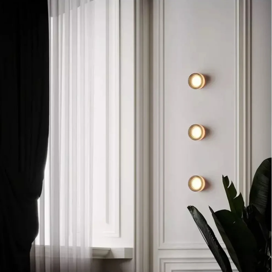 Zyra – Applique murale intérieure en verre LED blanc chaud