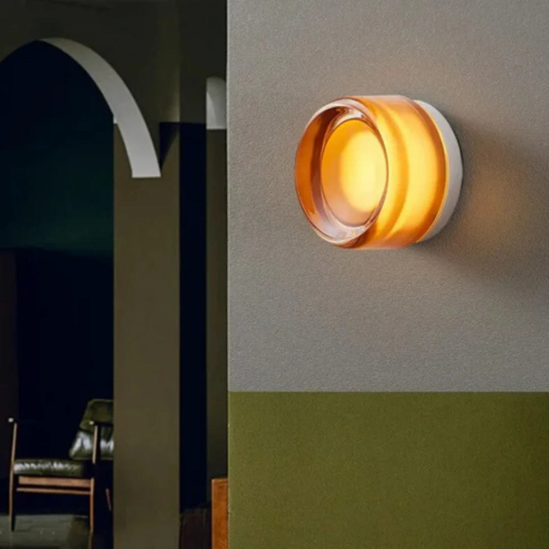 Zyra – Applique murale intérieure en verre LED blanc chaud