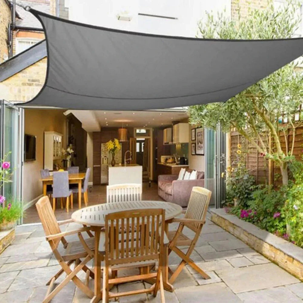 Triangle Square Rectangle Outdoor Shade Sail UV Protection Canopy - Image 7