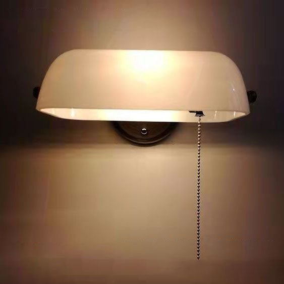 Porien – Applique murale vintage en verre demi-lune 1 lumière