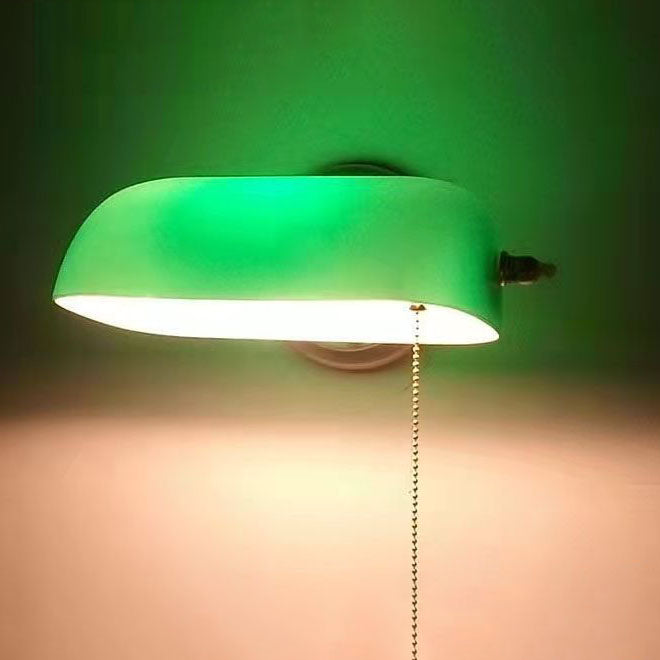 Porien – Applique murale vintage en verre demi-lune 1 lumière