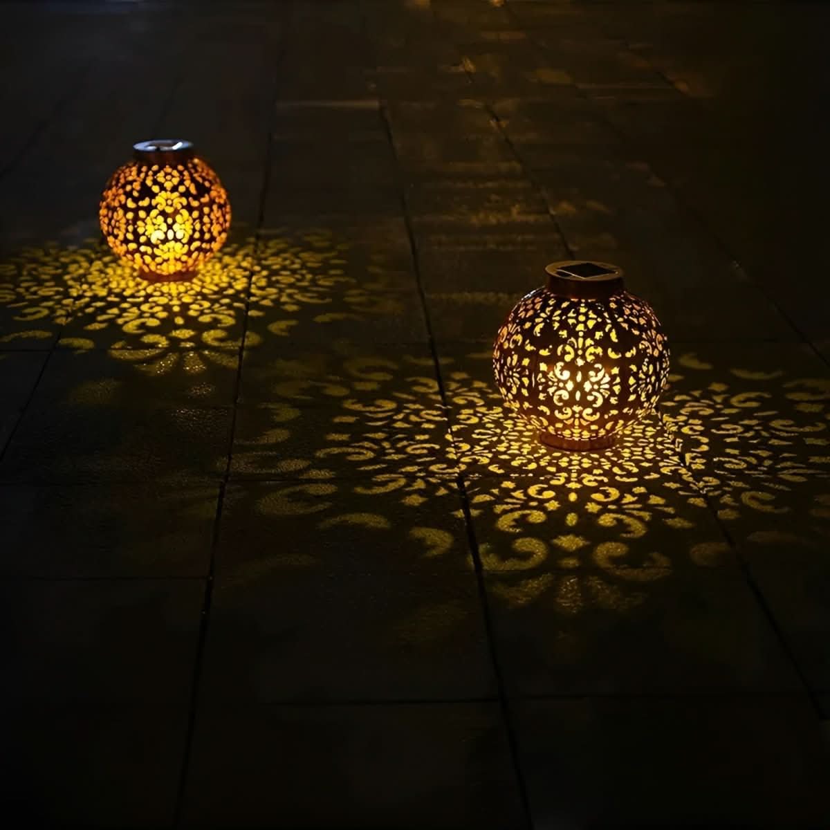 Laviera – Lanterna da giardino vintage a globo LED solare  