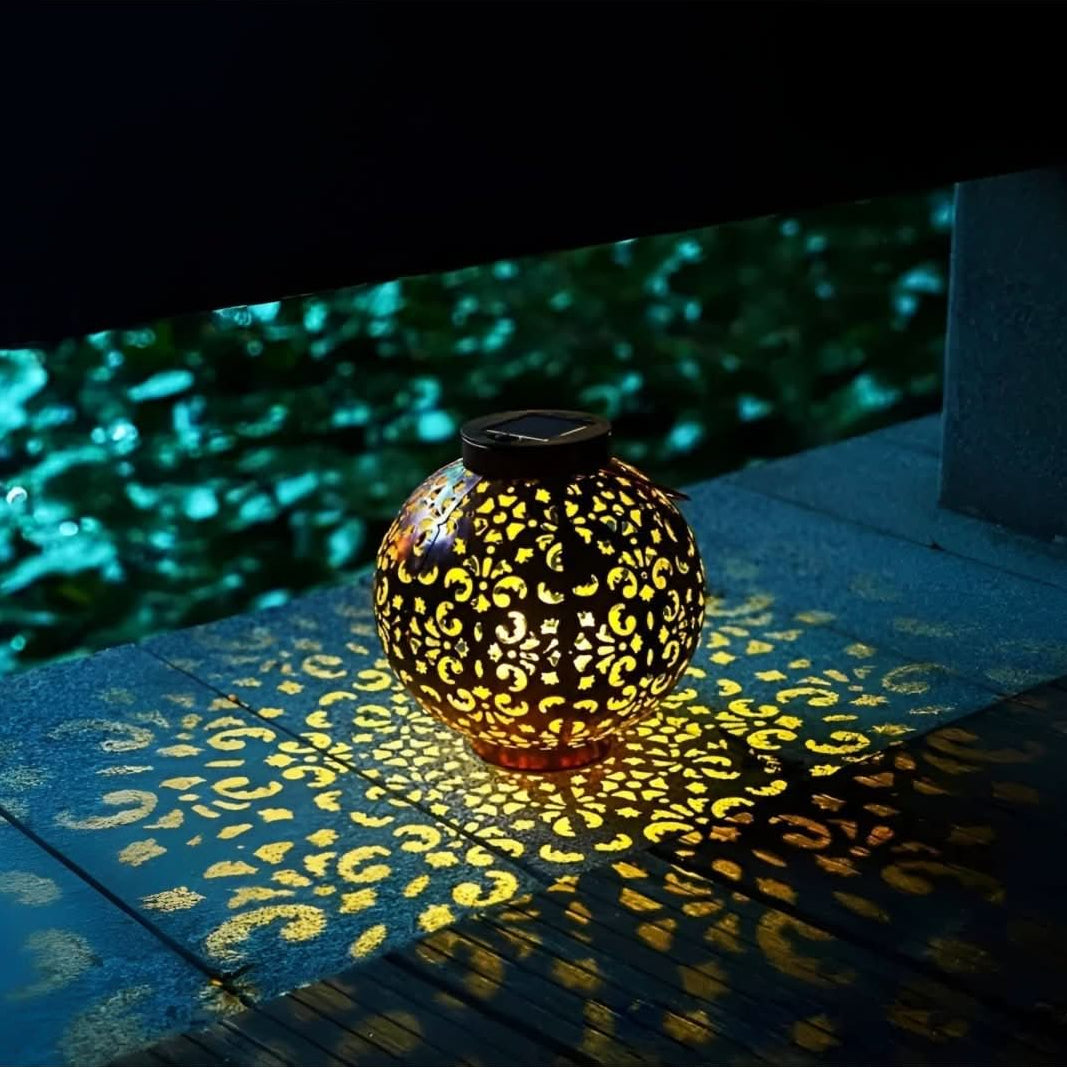 Laviera – Lanterna da giardino vintage a globo LED solare  