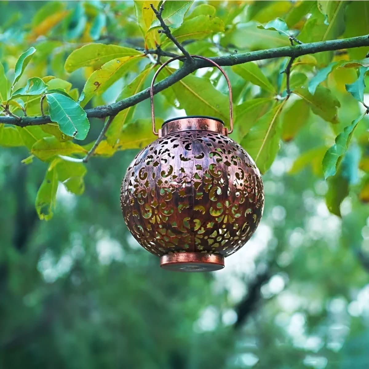 Laviera – Lanterna da giardino vintage a globo LED solare  