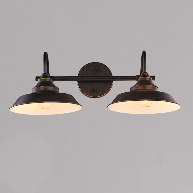 Damora – Applique da parete industriale vintage a cupola, 1 luce
