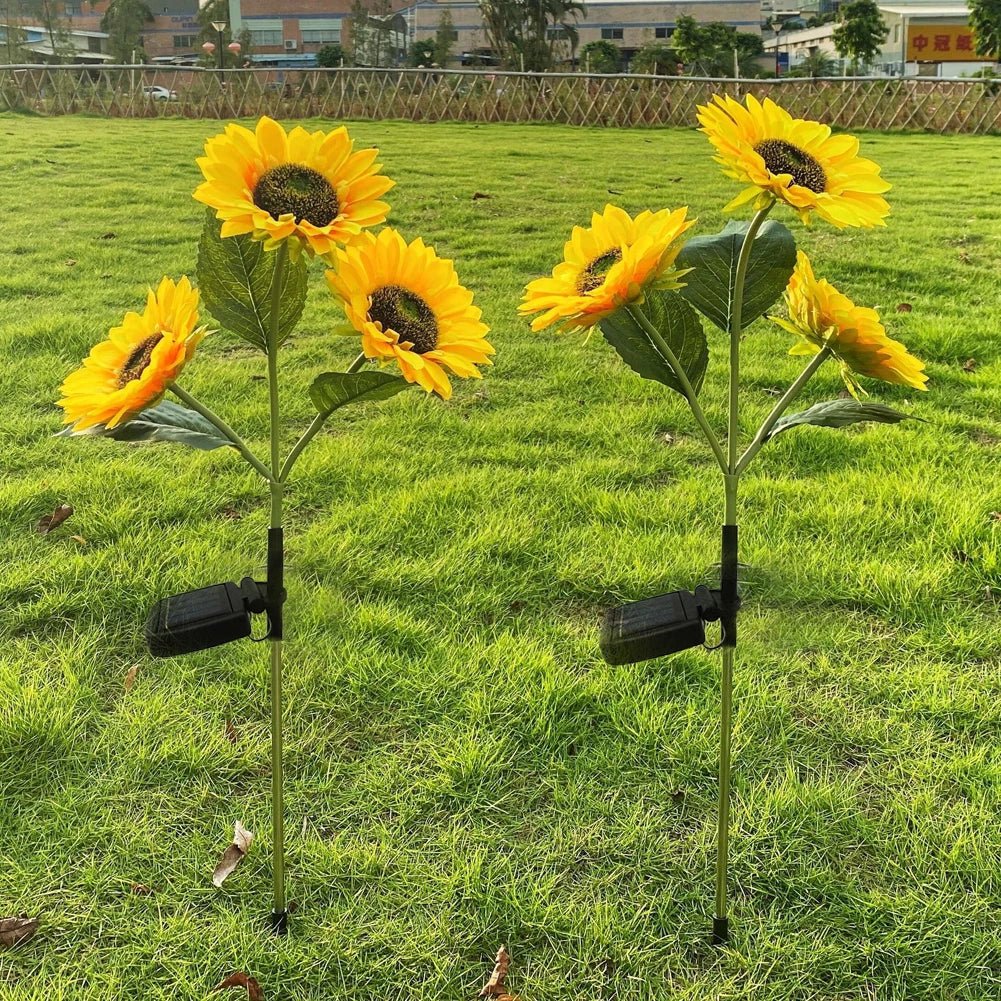 Solavelle – Lampada da giardino solare LED vintage a girasole