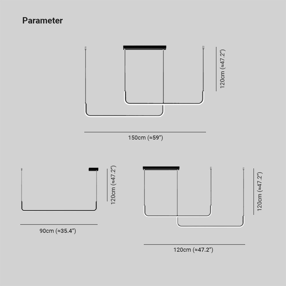 Elysian – Lampada a sospensione LED moderna in oro e nero
