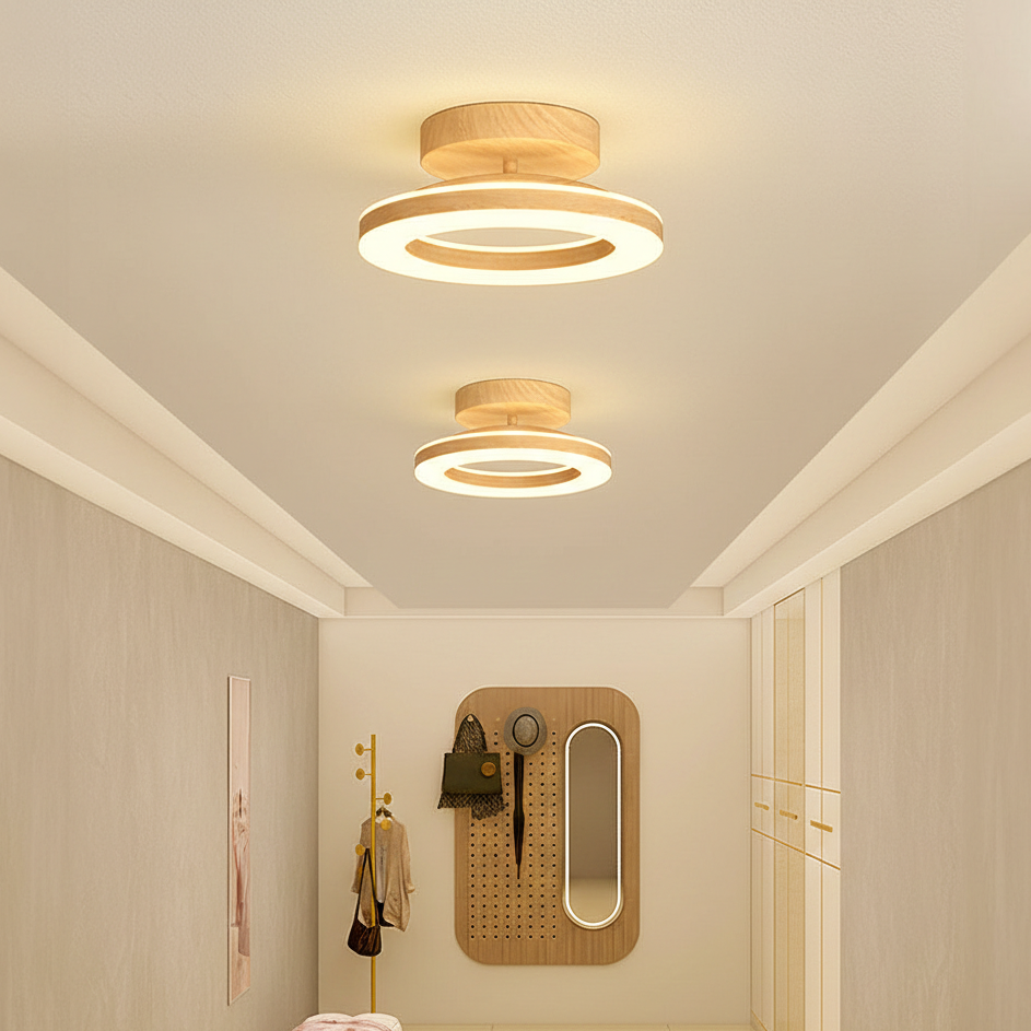 Oriale - Lampada da soffitto rotonda in acrilico con LED