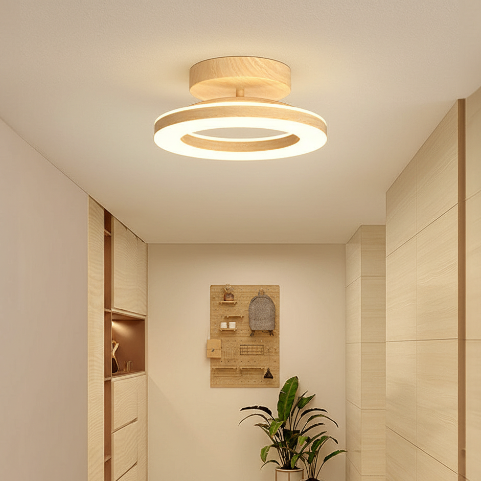 Oriale - Lampada da soffitto rotonda in acrilico con LED