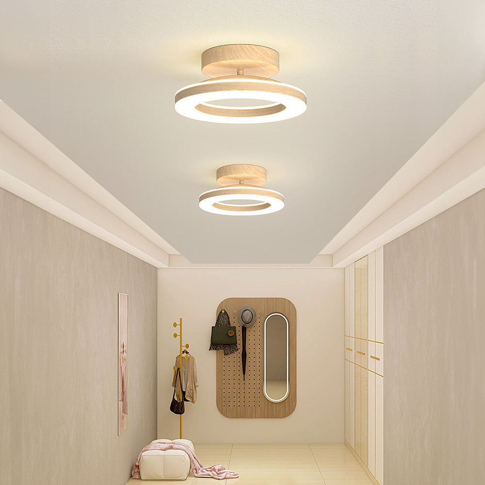 Oriale - Lampada da soffitto rotonda in acrilico con LED
